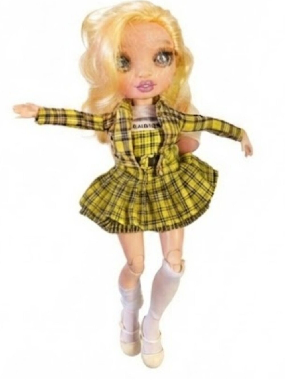 Bratz X Clueless Yellow Plaid Doll Outfit Alicia silverstone